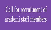 Call for recruitment of academic staff with service obligations 1402